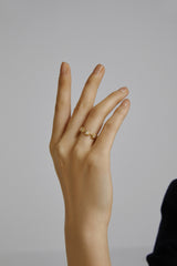 Unlock 18K Diamond Lock Infinte Gold Ring