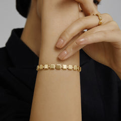 Unlock 18K Multi- Lock Gold Tennis Bracelet