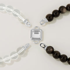 Unlock Amulet Clear Quartz Energy Bracelet Gift Set
