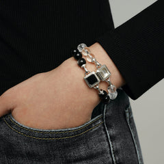Unlock Amulet Clear Quartz Energy Bracelet Gift Set