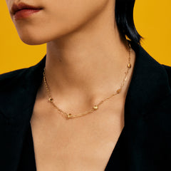 Smiley Companion Gold Necklace