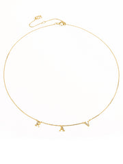 Moment 18K Personalise Letters Necklace(Brand Font)