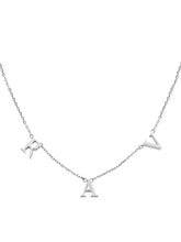 Moment Platinum Personalise Letters Necklace(Brand Font)