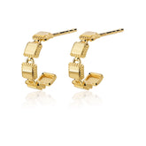 Unlock 18K Multi- Lock Gold Earrings