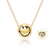 Smiley® 14K Gold Diamond Bead Necklace