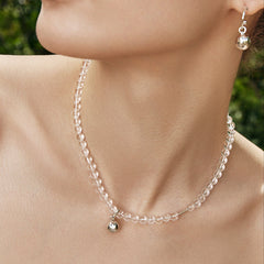 Smiley® Silver Pendant Crystal Necklace