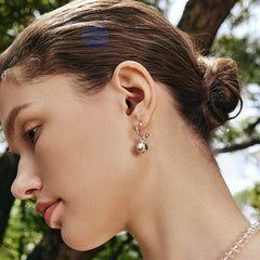 Smiley® Silver Ball Earring