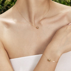 Smiley® 14K Gold Diamond Bead Bracelet