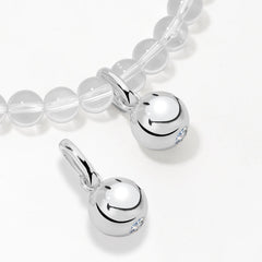 Smiley® Silver Pendant Crystal Necklace