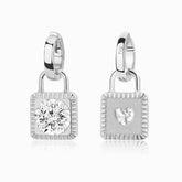 Unlock Amulet Platinum 0.1ct Diamond Lock Pendant