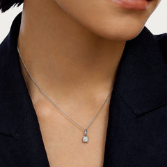 Unlock Amulet Platinum 0.1ct Diamond Lock Pendant