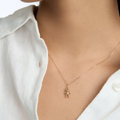 Teddy 14K Gold Bear Necklace