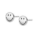 Smiley Platinum Bead Earring