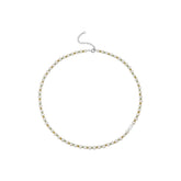 SOL Silver Double Color Freshwater Pearl Necklace