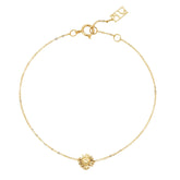 Smiley® Daisy Heart 14K Gold Sliding Bracelet