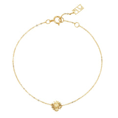 Smiley® Daisy Heart 14K Gold Sliding Bracelet