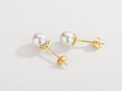 SOL 18K Freshwater Pearl Gold Earring