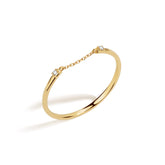 Unlock 18K Diamond Ultra-Fine Chain Linked Ring