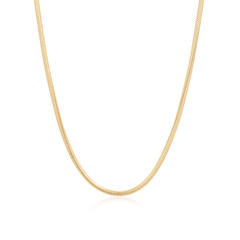 Essential Silver Gold Vermeil Round Snake Chain Necklace