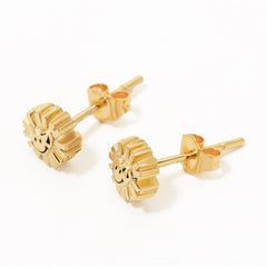 Smiley® Daisy Heart 14K Gold Stud Earring