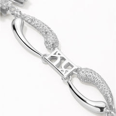 Smiley® Daisy Heart Silver Luxury Bracelet