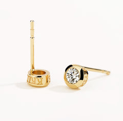 D Muse 18K Diamond Gold Earring