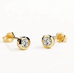 D Muse 18K Diamond Gold Earring
