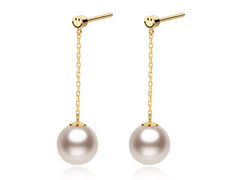 SMILEY 18K Akoya Gold Earring