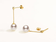 SMILEY 18K Akoya Gold Earring