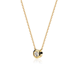 D Muse 18K Diamond Gold Necklace