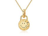 SMILEY 18K Sunshine Gold Pendant Necklace
