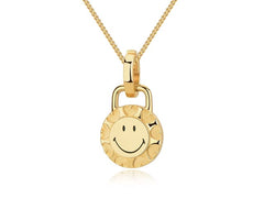 SMILEY 18K Sunshine Gold Pendant Necklace