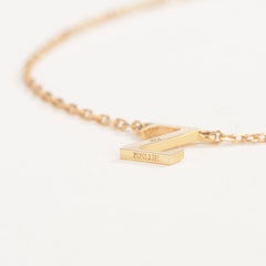 Moment 18K Gold Personalized Letter Bracelet