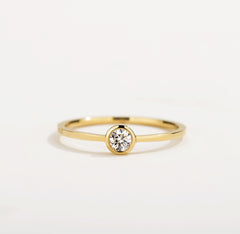 D Muse 18K Diamond Gold Ring