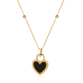 Flip - 18K Double-Sided Heart Necklace