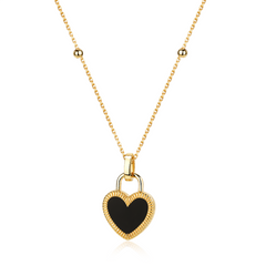Flip - 18K Double-Sided Heart Necklace