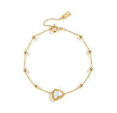 Flip 18K Double-Sided Single Hearts Bracelet