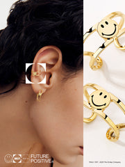 Smiley 18K Ear Cuff