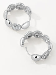 Smiley Silver Flower Earrings