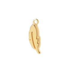 Moment 18K Feather Flat Charm