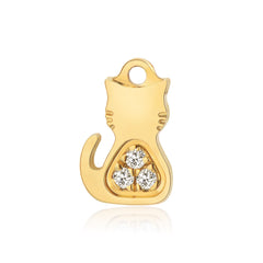 Moment 18K Cat Flat Charm