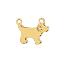 Moment 18K Dog Flat Charm