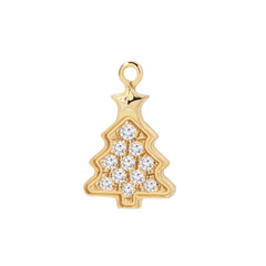 Moment 18K Christmas Tree Flat Charm