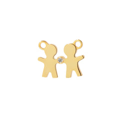 Moment 18K Friendship Flat Charm