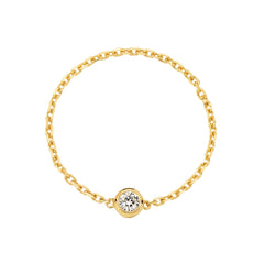 Moment 18K Diamond Chain Ring