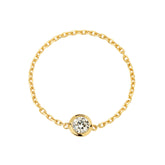 Moment 18K Diamond Chain Ring