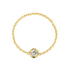 Moment 18K Diamond Chain Ring