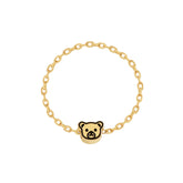 Moment 18K Bear Chain Ring