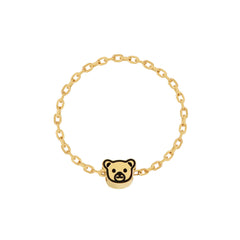 Moment 18K Bear Chain Ring