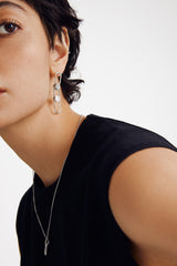 Smiley Silver Oliver Detachable Link Earrings